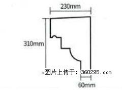 产品分解图型 - 檐口线，型号：SX311-YK-3，规格：230x310mm(3) - 南昌三象EPS建材 nc.sx311.cc